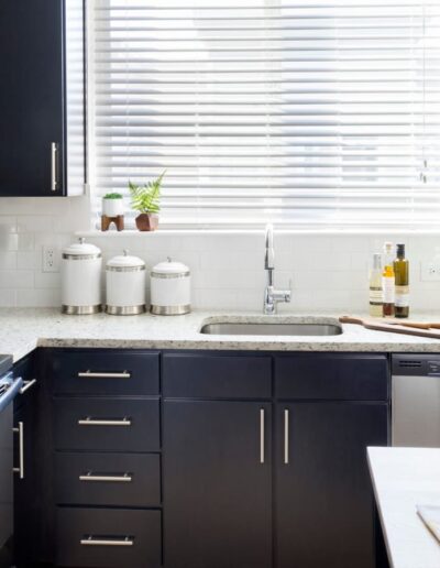 Kitchen With Black Cabinets